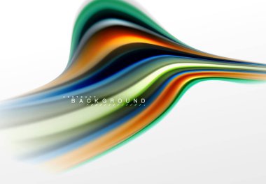 Sıvı sıvı karıştırma renkler konsepti üzerine açık gri renkli, eğri akışı, trendy soyut düzeni şablonu iş veya teknoloji sunu veya web broşür kapak için duvar kağıdı