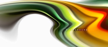 Sıvı sıvı karıştırma renkler konsepti üzerine açık gri renkli, eğri akışı, trendy soyut düzeni şablonu iş veya teknoloji sunu veya web broşür kapak için duvar kağıdı