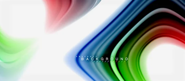 Rainbow flytande färger abstrakt bakgrund twisted flytande design, färgglada marmor eller plast vågig textur bakgrund, mångfärgade mall för företag eller teknik presentation eller web broschyr cover — Stock vektor