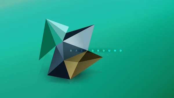 Tło - geometryczne origami styl kształtu kompozycji, trójkątne low poly projekt koncepcyjny. Kolorowy, modny ilustracja minimalistyczny — Wektor stockowy