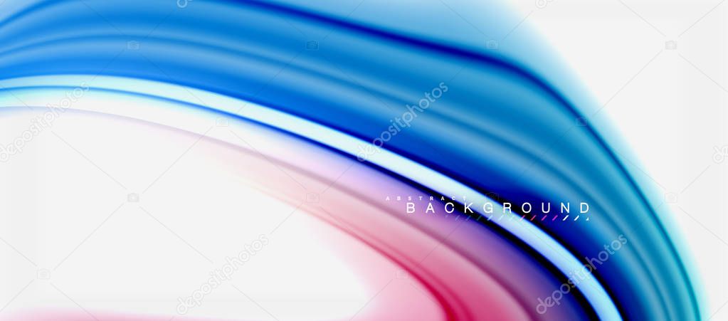 Rainbow fluid colors abstract background twisted liquid design, colorful marble or plastic wavy texture backdrop, multicolored template for business or technology presentation or web brochure cover