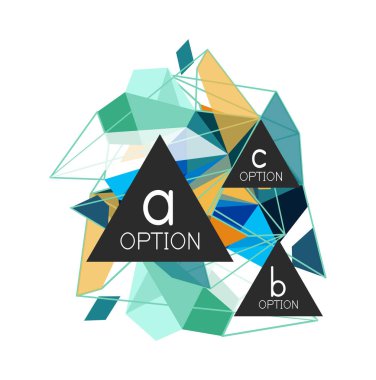 Geometrik üçgen infographics