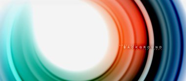 Gökkuşağı sıvı soyut girdap şekli, bükülmüş sıvı renkler tasarım, renkli mermer veya plastik dalgalı doku arka plan, çok renkli şablonu için iş veya teknoloji sunu veya web broşürü