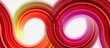 Gökkuşağı sıvı renkli arka plan - girdap ve daireler, bükülmüş sıvı renkler, renkli mermer veya plastik dalgalı doku zemin, çok renkli şablonu için iş veya teknoloji