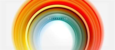 Gökkuşağı sıvı renkli arka plan - girdap ve daireler, bükülmüş sıvı renkler, renkli mermer veya plastik dalgalı doku zemin, çok renkli şablonu için iş veya teknoloji