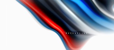 Sıvı sıvı karıştırma renkler konsepti üzerine açık gri renkli, eğri akışı, trendy soyut düzeni şablonu iş veya teknoloji sunu veya web broşür kapak için duvar kağıdı