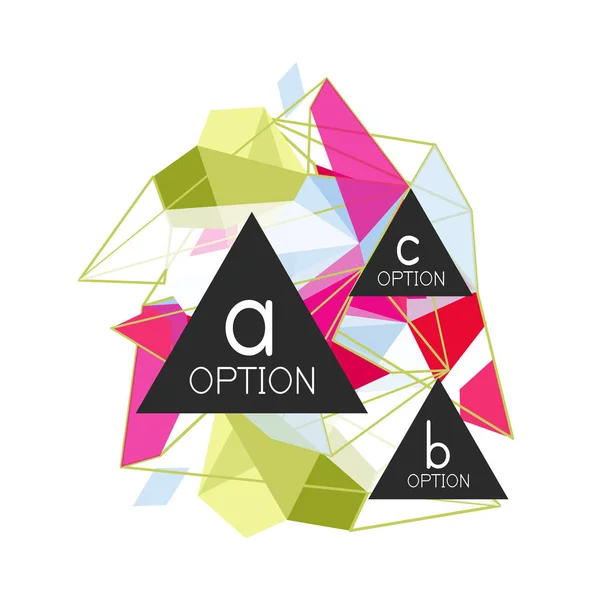 Infografías geométricas triangulares — Archivo Imágenes Vectoriales