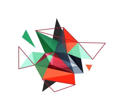 Vektör üçgen arka plan, düşük poli kavramı