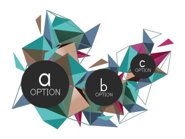 Vektör üçgen arka plan, düşük poli kavramı