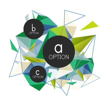 Vektör üçgen arka plan, düşük poli kavramı