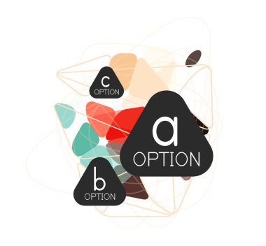 Geometrik üçgen infographics