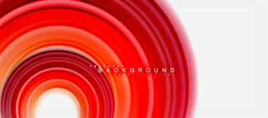 Gökkuşağı sıvı renkli arka plan - girdap ve daireler, bükülmüş sıvı renkler, renkli mermer veya plastik dalgalı doku zemin, çok renkli şablonu için iş veya teknoloji