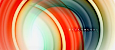Gökkuşağı sıvı renkli arka plan - girdap ve daireler, bükülmüş sıvı renkler, renkli mermer veya plastik dalgalı doku zemin, çok renkli şablonu için iş veya teknoloji