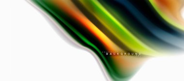 Sıvı sıvı karıştırma renkler konsepti üzerine açık gri renkli, eğri akışı, trendy soyut düzeni şablonu iş veya teknoloji sunu veya web broşür kapak için duvar kağıdı