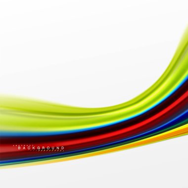 Sıvı sıvı karıştırma renkler konsepti üzerine açık gri renkli, eğri akışı, trendy soyut düzeni şablonu iş veya teknoloji sunu veya web broşür kapak için duvar kağıdı