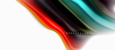 Sıvı sıvı karıştırma renkler konsepti üzerine açık gri renkli, eğri akışı, trendy soyut düzeni şablonu iş veya teknoloji sunu veya web broşür kapak için duvar kağıdı