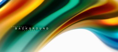 Sıvı sıvı karıştırma renkler konsepti üzerine açık gri renkli, eğri akışı, trendy soyut düzeni şablonu iş veya teknoloji sunu veya web broşür kapak için duvar kağıdı