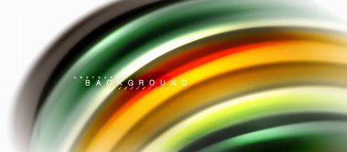 Sıvı sıvı karıştırma renkler konsepti üzerine açık gri renkli, eğri akışı, trendy soyut düzeni şablonu iş veya teknoloji sunu veya web broşür kapak için duvar kağıdı