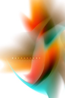 Holografik akışkan akışı, renkli sıvı karıştırma renkler hareket kavramı renkler