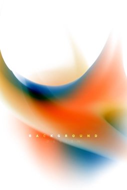 Holografik akışkan akışı, renkli sıvı karıştırma renkler hareket kavramı renkler