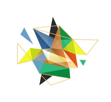 Vektör üçgen arka plan, düşük poli kavramı