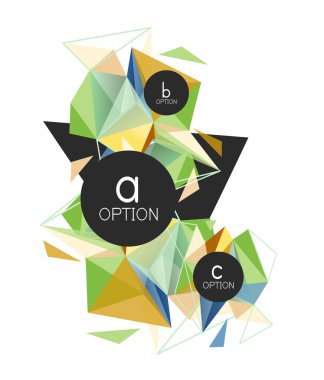 Vektör üçgen arka plan, düşük poli kavramı