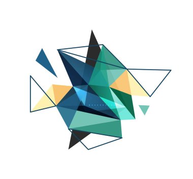 Vektör üçgen arka plan, düşük poli kavramı