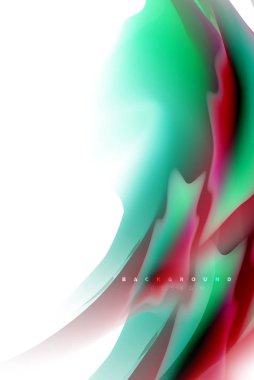 Holografik boya patlama tasarım, akışkan akışı, renkli fırtına renkler. Sıvı karıştırma renkler hareket kavramı, Modern arka plan düzeni şablonu iş sunumu, app duvar kağıdı afiş için