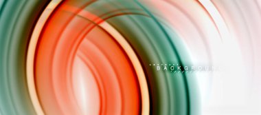 Gökkuşağı sıvı renkli arka plan - girdap ve daireler, bükülmüş sıvı renkler, renkli mermer veya plastik dalgalı doku zemin, çok renkli şablonu için iş veya teknoloji