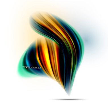 Sıvı sıvı karıştırma renkler konsepti üzerine açık gri renkli, dalga ve girdap eğrisi akışı satır, trendy soyut düzeni şablonu iş sunumu, app duvar kağıdı başlık sayfası, poster veya duvar kağıdı için