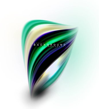 Sıvı sıvı karıştırma renkler konsepti üzerine açık gri renkli, dalga ve girdap eğrisi akışı satır, trendy soyut düzeni şablonu iş sunumu, app duvar kağıdı başlık sayfası, poster veya duvar kağıdı için