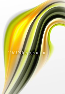 Sıvı sıvı karıştırma renkler konsepti üzerine açık gri renkli, eğri akışı, trendy soyut düzeni şablonu iş veya teknoloji sunu veya web broşür kapak için duvar kağıdı