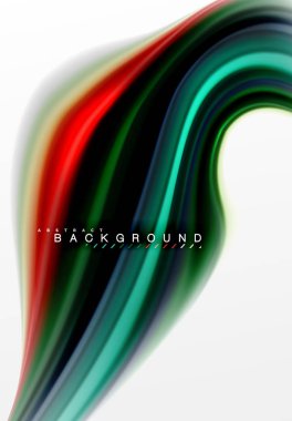 Sıvı sıvı karıştırma renkler konsepti üzerine açık gri renkli, eğri akışı, trendy soyut düzeni şablonu iş veya teknoloji sunu veya web broşür kapak için duvar kağıdı