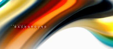 Sıvı sıvı karıştırma renkler konsepti üzerine açık gri renkli, eğri akışı, trendy soyut düzeni şablonu iş veya teknoloji sunu veya web broşür kapak için duvar kağıdı