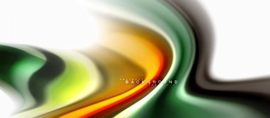 Sıvı sıvı karıştırma renkler konsepti üzerine açık gri renkli, eğri akışı, trendy soyut düzeni şablonu iş veya teknoloji sunu veya web broşür kapak için duvar kağıdı