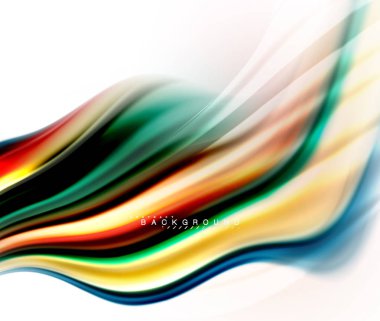 Sıvı sıvı karıştırma renkler konsepti üzerine açık gri renkli, dalga ve girdap eğrisi akışı satır, trendy soyut düzeni şablonu iş sunumu, app duvar kağıdı başlık sayfası, poster veya duvar kağıdı için