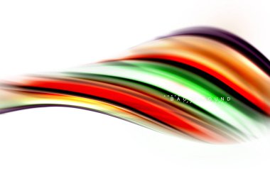 Sıvı sıvı karıştırma renkler konsepti üzerine açık gri renkli, dalga ve girdap eğrisi akışı satır, trendy soyut düzeni şablonu iş sunumu, app duvar kağıdı başlık sayfası, poster veya duvar kağıdı için