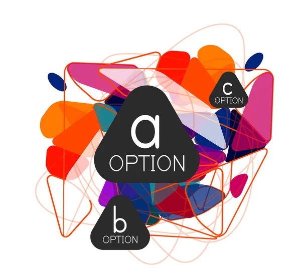 Infografías Geométricas Triangulares Diseño Del Flujo Trabajo Diagrama Opciones Pasos — Archivo Imágenes Vectoriales