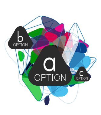 Geometrik üçgen infographics