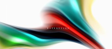 Sıvı sıvı karıştırma renkler konsepti üzerine açık gri renkli, eğri akışı, trendy soyut düzeni şablonu iş veya teknoloji sunu veya web broşür kapak için duvar kağıdı