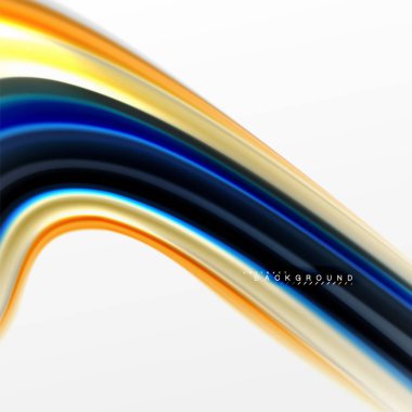 Sıvı sıvı karıştırma renkler konsepti üzerine açık gri renkli, eğri akışı, trendy soyut düzeni şablonu iş veya teknoloji sunu veya web broşür kapak için duvar kağıdı