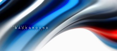 Sıvı sıvı karıştırma renkler konsepti üzerine açık gri renkli, eğri akışı, trendy soyut düzeni şablonu iş veya teknoloji sunu veya web broşür kapak için duvar kağıdı