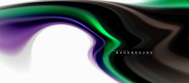 Sıvı sıvı karıştırma renkler konsepti üzerine açık gri renkli, eğri akışı, trendy soyut düzeni şablonu iş veya teknoloji sunu veya web broşür kapak için duvar kağıdı