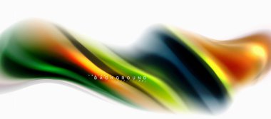 Sıvı sıvı karıştırma renkler konsepti üzerine açık gri renkli, eğri akışı, trendy soyut düzeni şablonu iş veya teknoloji sunu veya web broşür kapak için duvar kağıdı