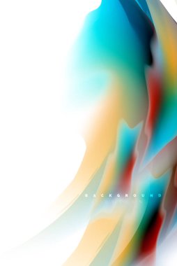 Holografik akışkan akışı, renkli sıvı karıştırma renkler hareket kavramı renkler