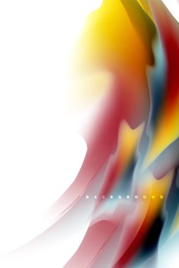 Holografik akışkan akışı, renkli sıvı karıştırma renkler hareket kavramı renkler