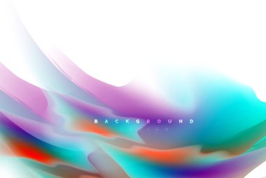 Holografik akışkan akışı, renkli sıvı karıştırma renkler hareket kavramı renkler