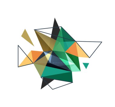 Vektör üçgen arka plan, düşük poli kavramı