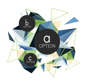 Vektör üçgen arka plan, düşük poli kavramı