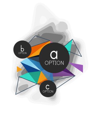 Vektör üçgen arka plan, düşük poli kavramı